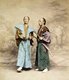 Japan: Studio portrait of two Japanese samurai, 1877