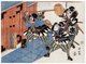 Japan: 'Juichidanme'. Members of the 47 Ronin breaking into Lord Kira's compound. Utagawa Kuniyasu (1794-1832), c. 1815